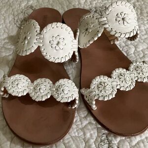 White Jack Rogers 9.5 - Two strap Jack Roger sandals white great condition